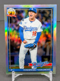 Yoshinobu Yamamoto 2026 Topps Chrome #91CB-10 1991 Topps Chrome LA Dodgers