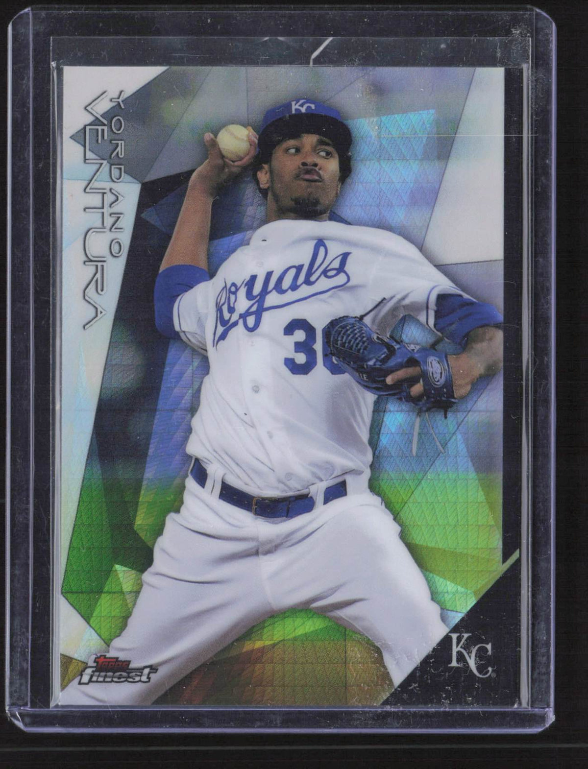 Yordano Ventura 2015 Finest #41 Prism Refractor Kansas City Royals