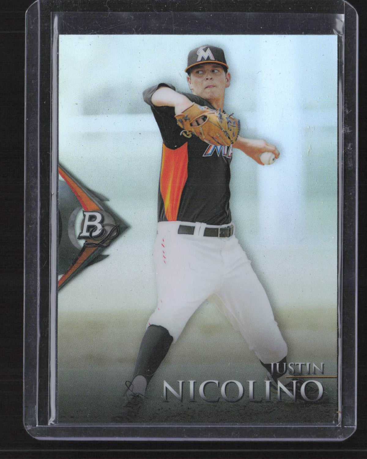Justin Nicolino 2014 Bowman Platinum #BPP32 Prospects Miami Marlins