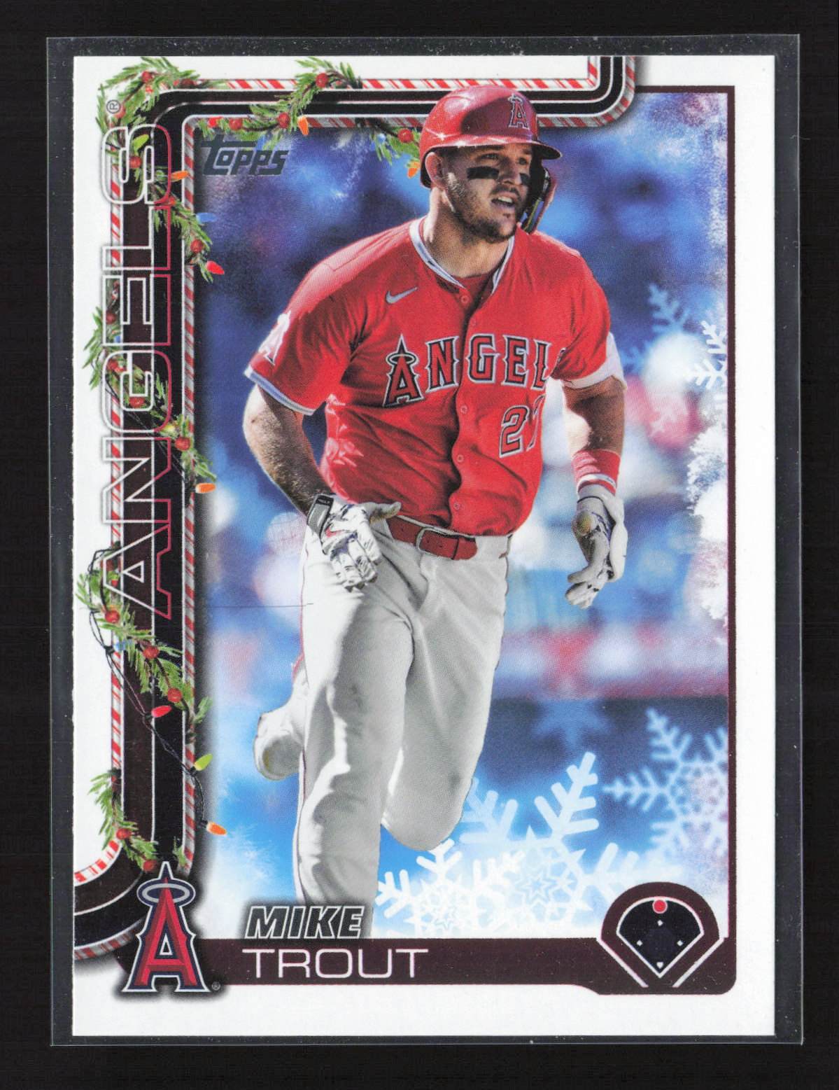 Mike Trout 2025 Topps Holiday #H50 Los Angeles Angels