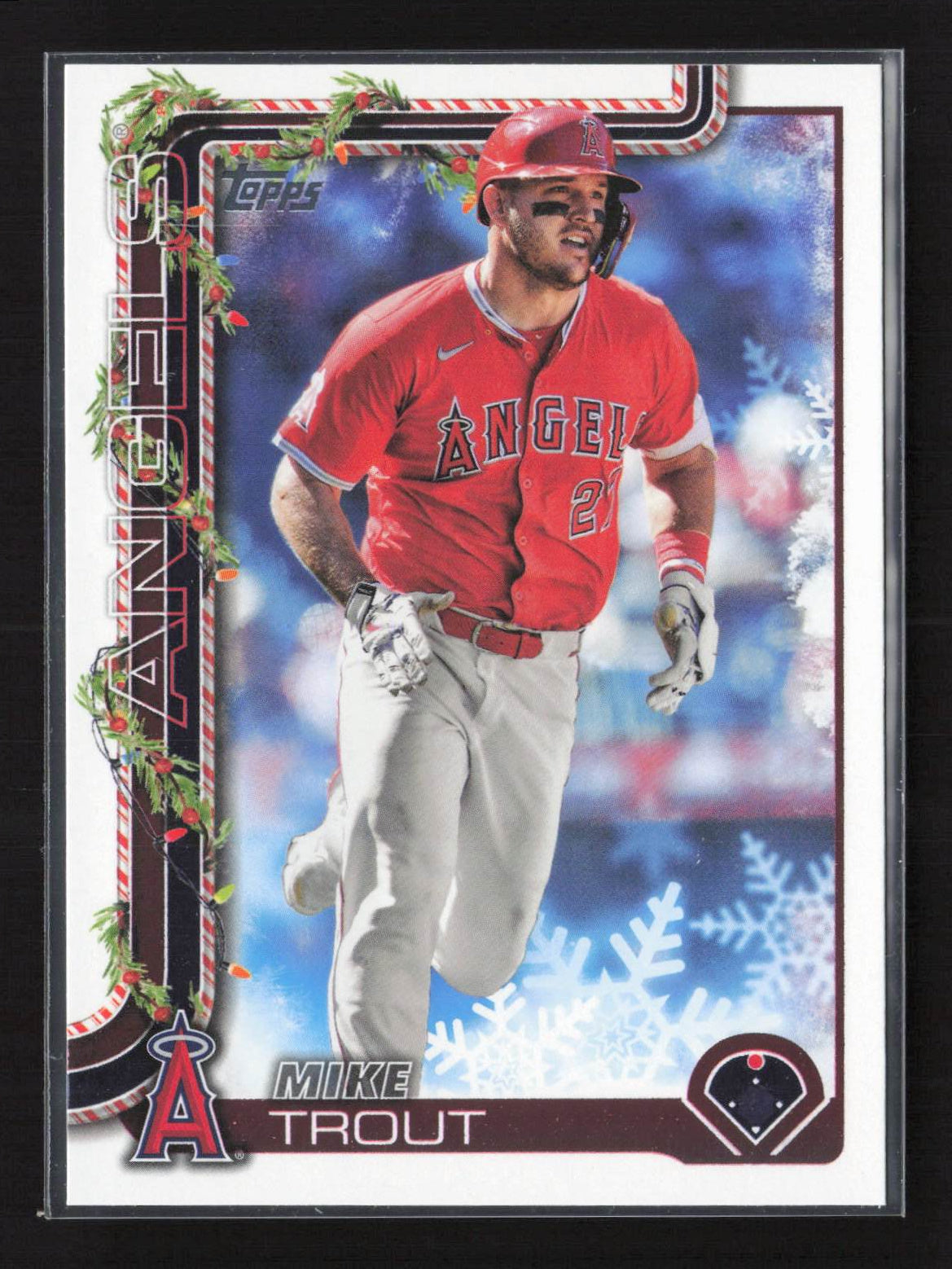Mike Trout 2025 Topps Holiday #H50 Los Angeles Angels