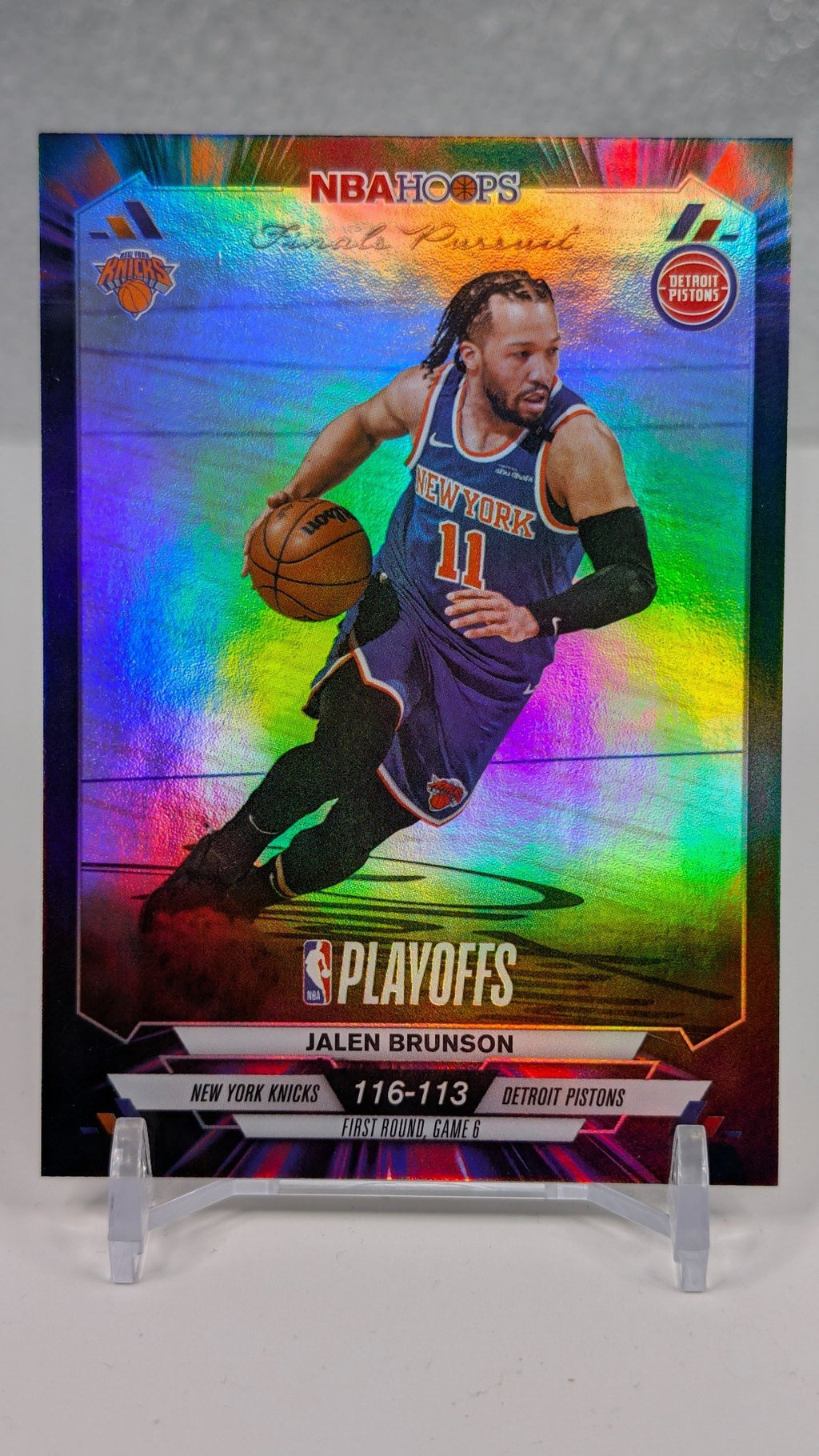Jalen Brunson 2025-26 Hoops #FP-40 Finals Pursuit First Round New York Knicks
