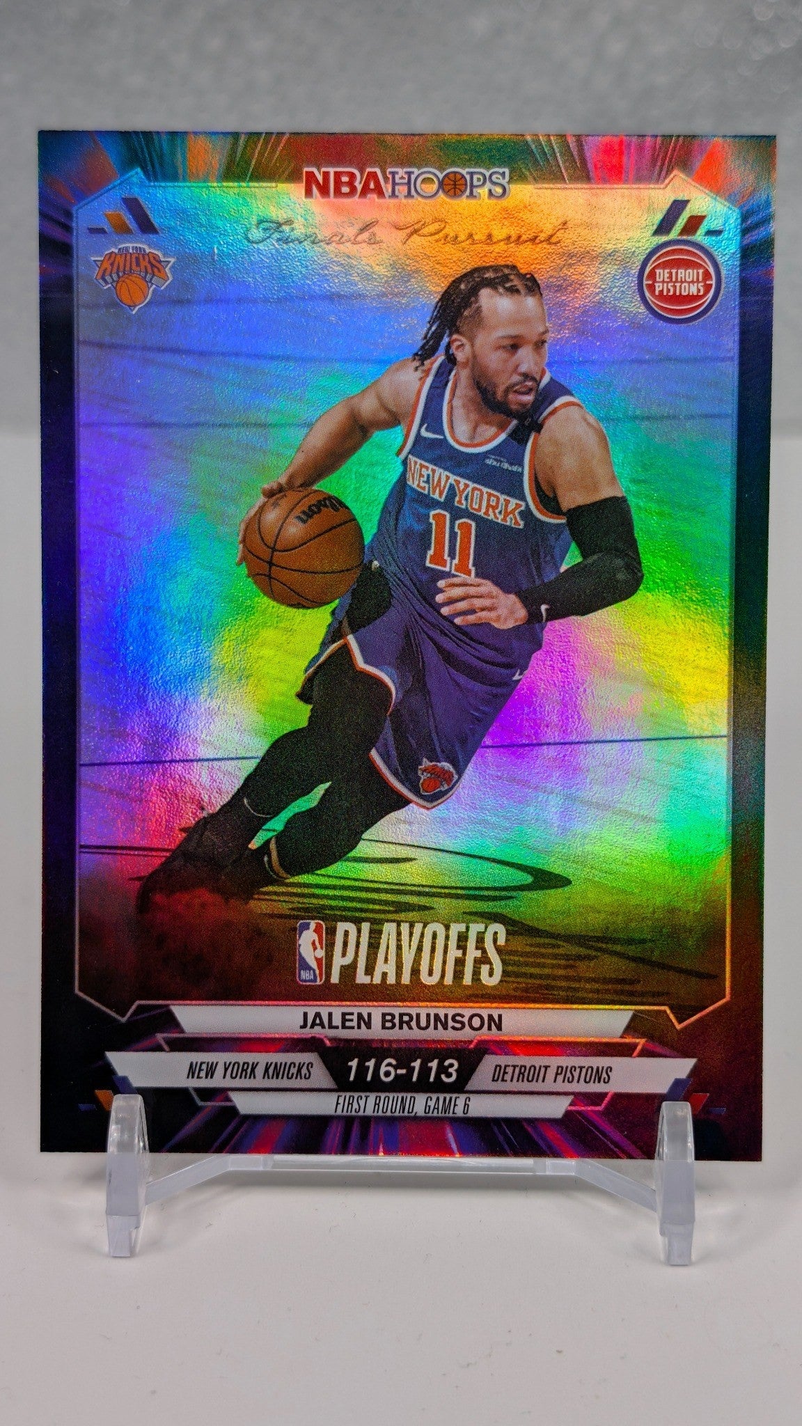 Jalen Brunson 2025-26 Hoops #FP-40 Finals Pursuit First Round New York Knicks