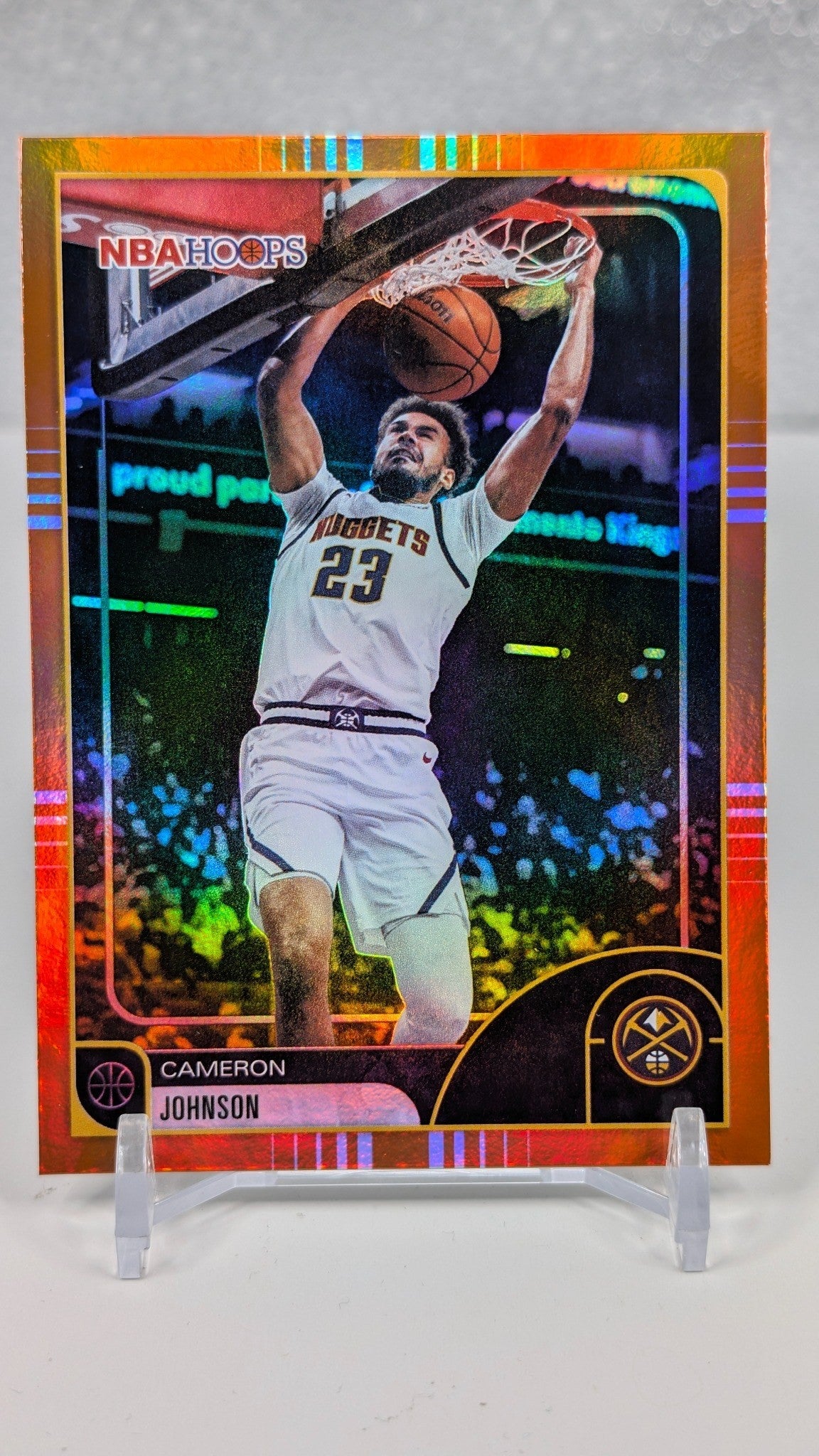 Cameron Johnson 2025-26 Hoops #235 Orange Hoops Denver Nuggets