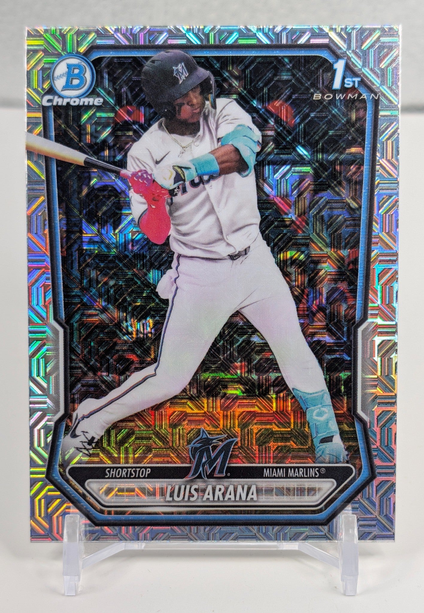 2026 Bowman Luis Arana #BCP-72 Chrome Prospects Mojo Refractor Miami Marlins