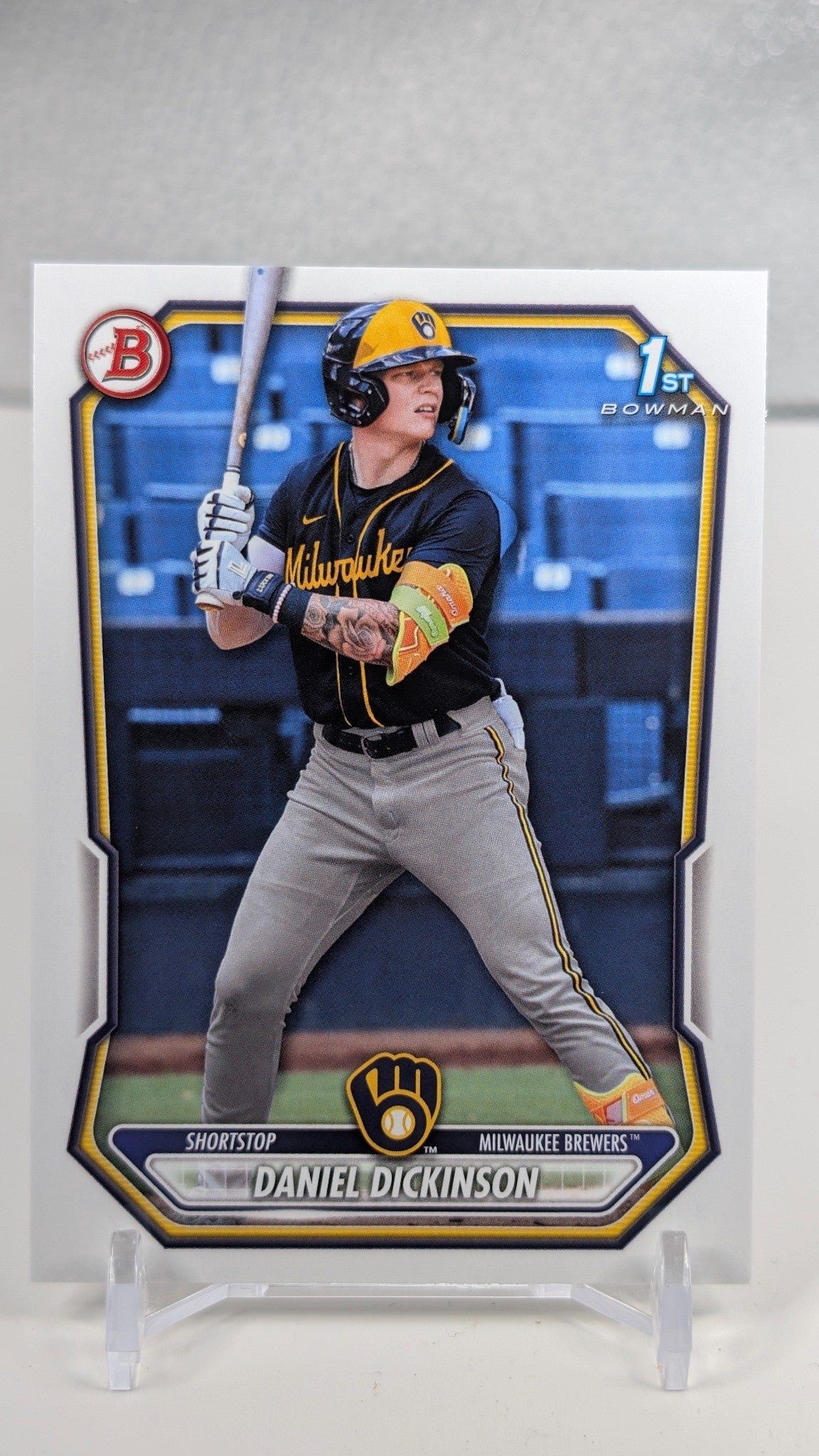 Daniel Dickinson 2026 Bowman #BP-50 Prospects Milwaukee Brewers