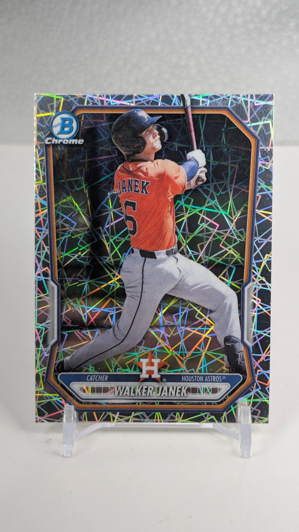 2026 Bowman Walker Janek #BCP-131 Chrome Prospects Lazer Refractor Houston Astros