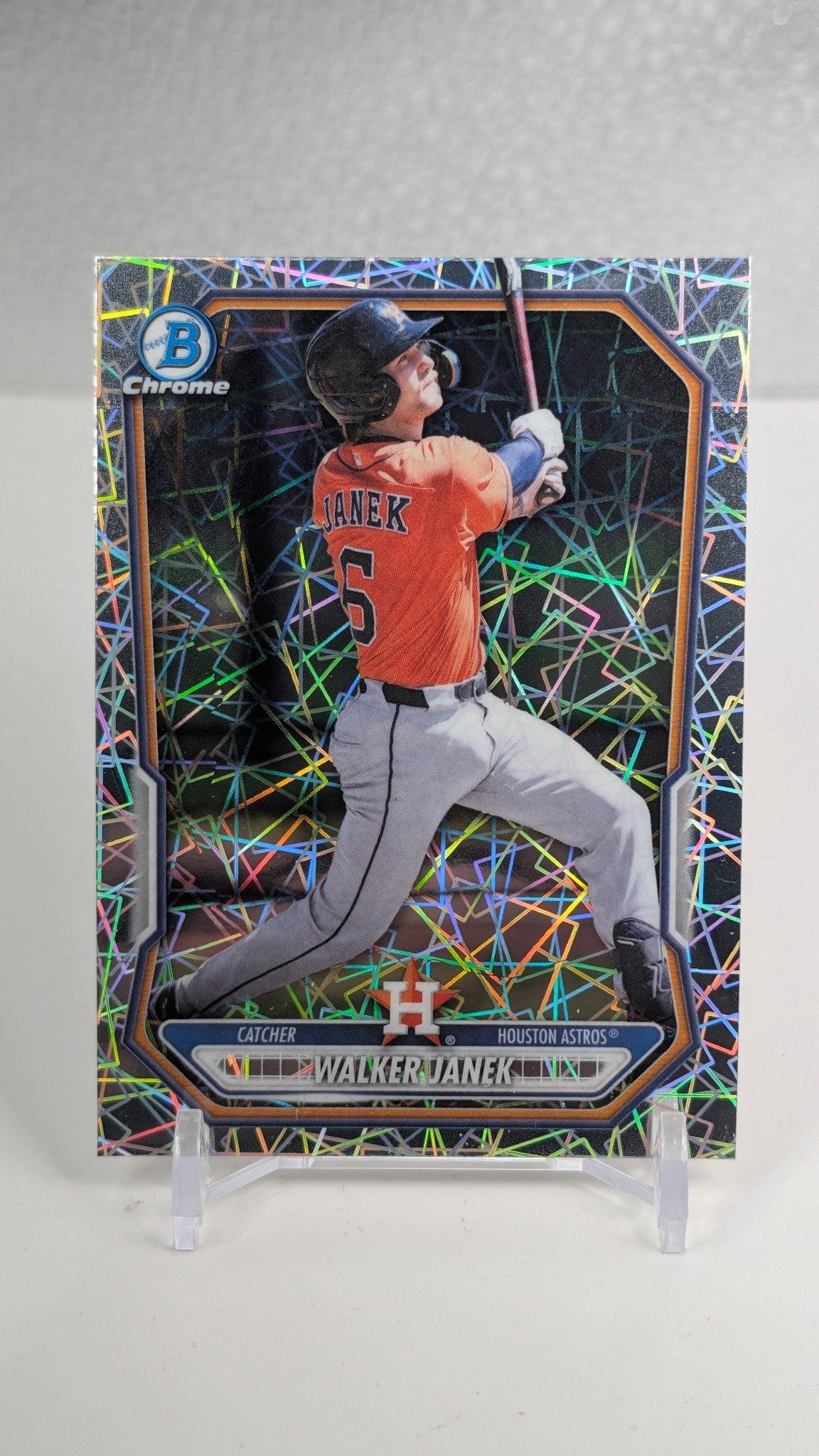 2026 Bowman Walker Janek #BCP-131 Chrome Prospects Lazer Refractor Houston Astros