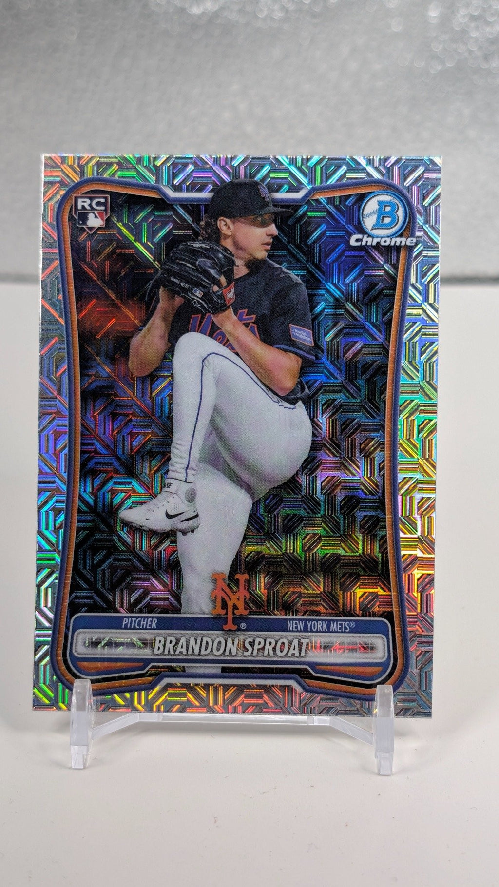 2026 Bowman Brandon Sproat #33 Chrome Mojo Refractors RC New York Mets