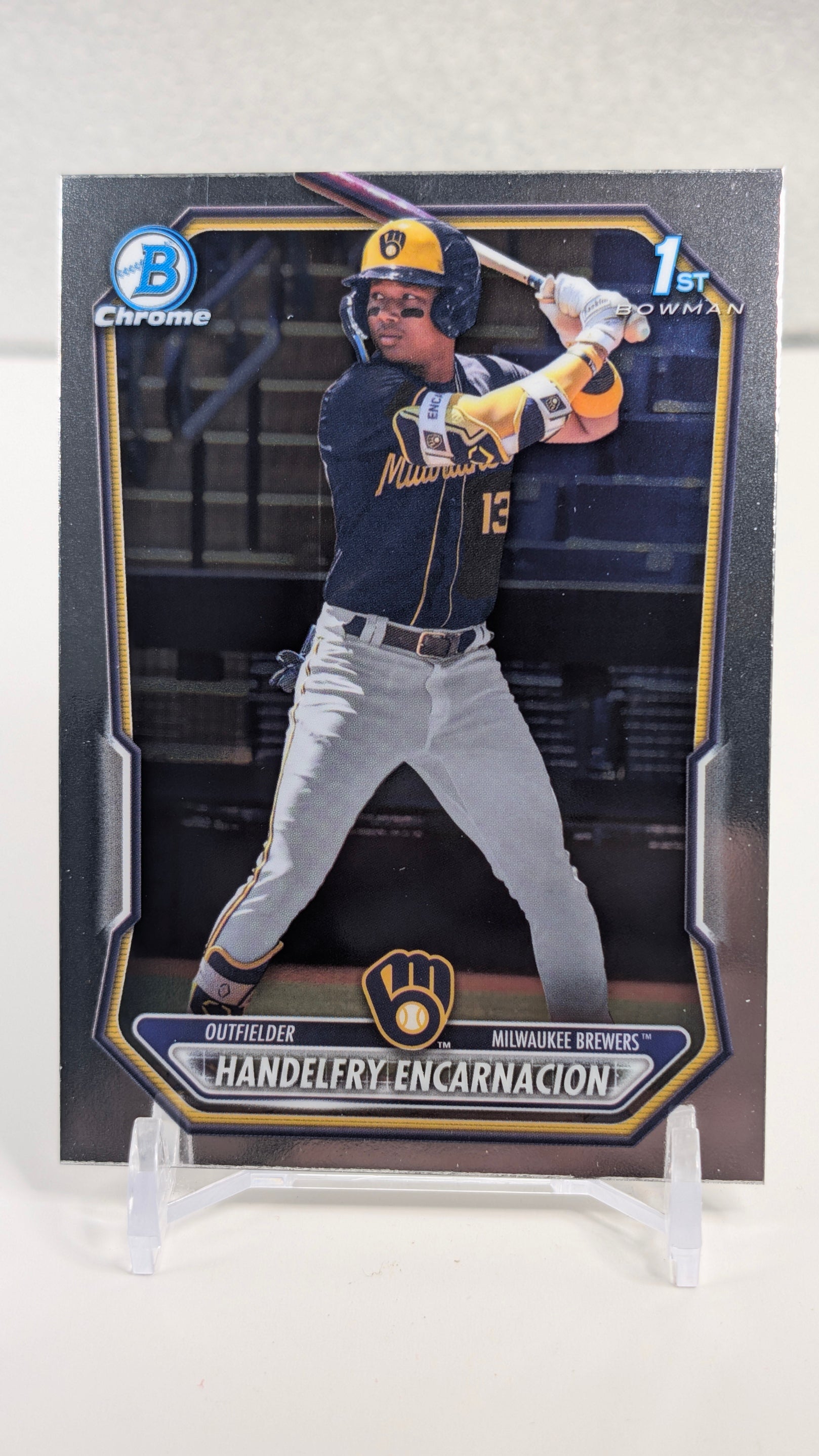 2026 Bowman Handelfry Encarnacion #BCP-47 Chrome Prospects Milwaukee Brewers