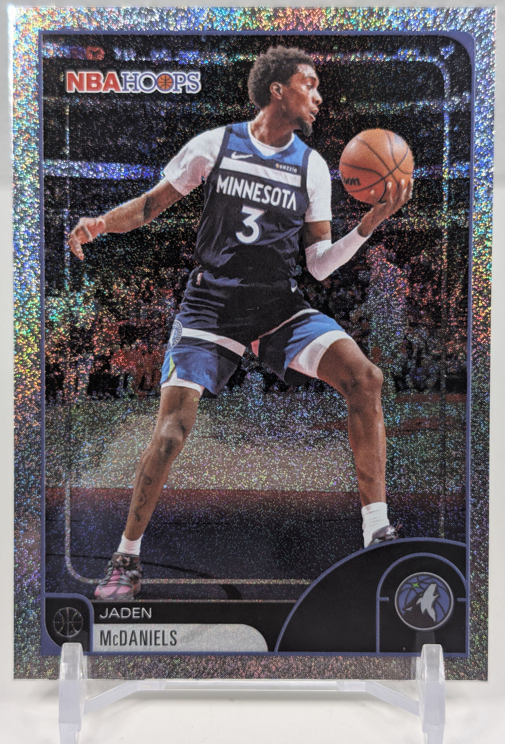 2025-26 Hoops Jaden McDaniels #94 Pixel Burst Minnesota Timberwolves