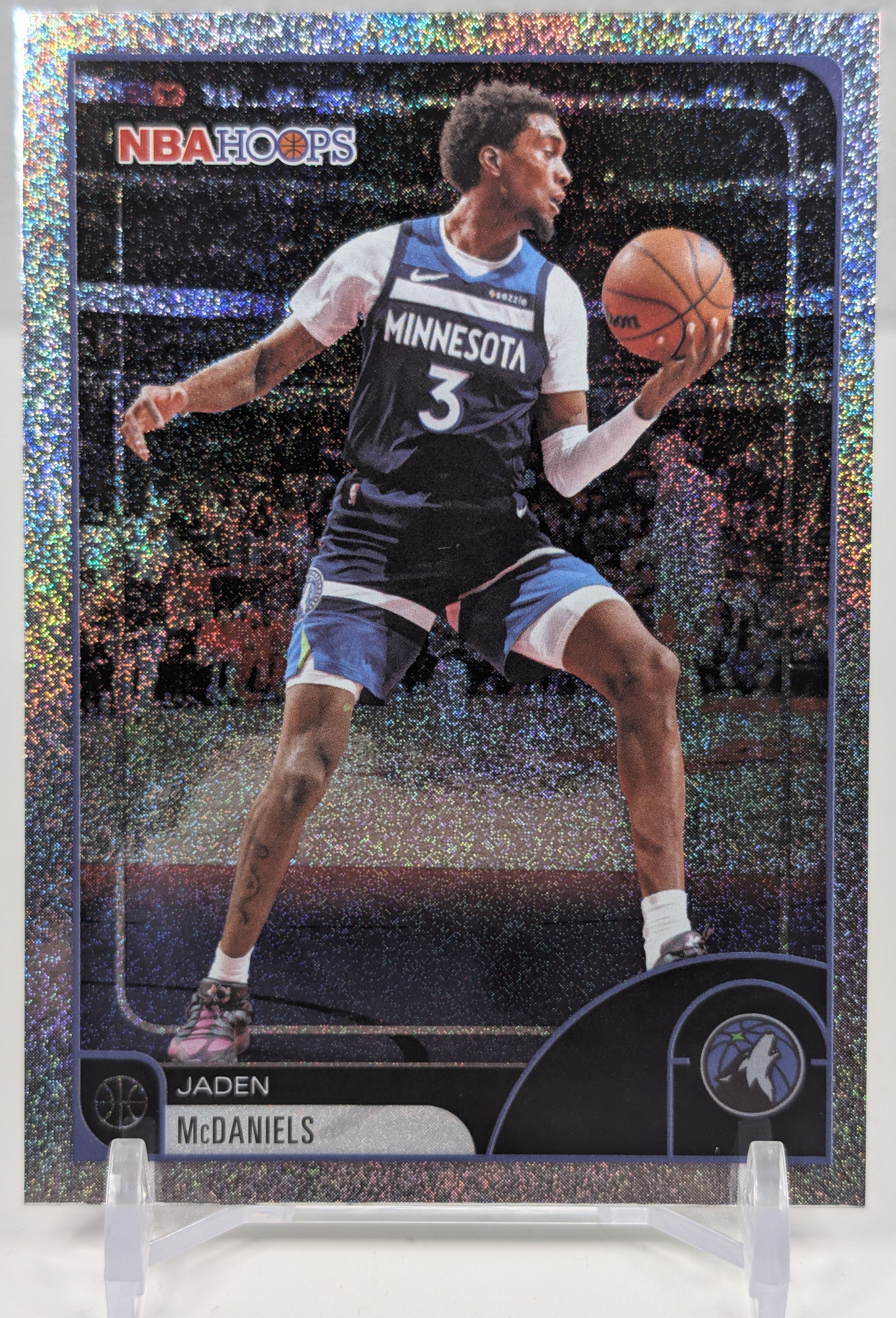 2025-26 Hoops Jaden McDaniels #94 Pixel Burst Minnesota Timberwolves