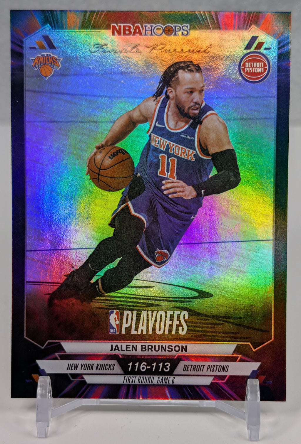 2025-26 Hoops Jalen Brunson #FP-40 Finals Pursuit First Round New York Knicks