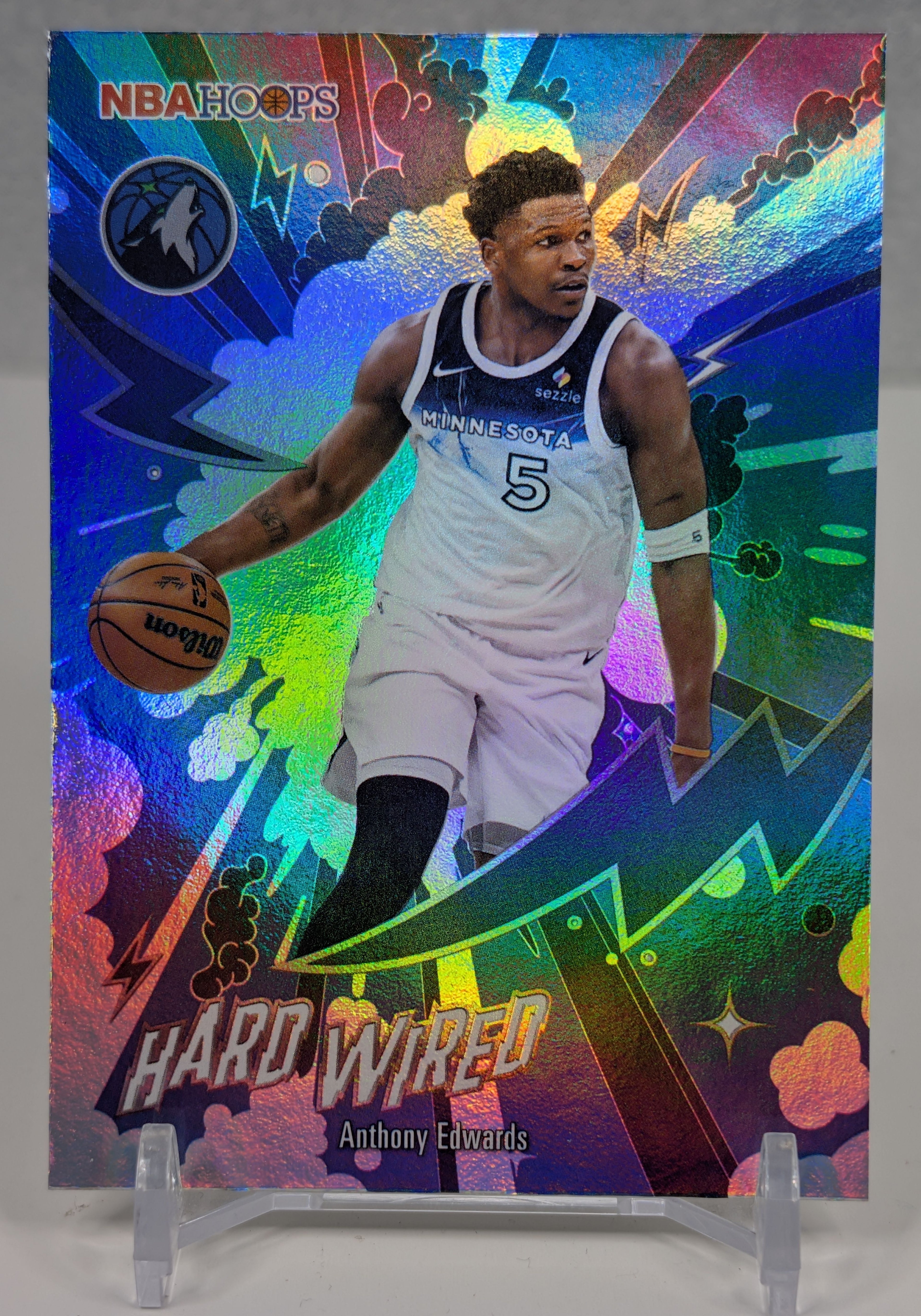 2025-26 Hoops Anthony Edwards #HW-4 Hard Wired Minnesota Timberwolves