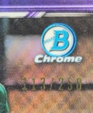 2019 Bowman Austin Beck #BCP-141 Chrome Prospects Purple Refractor SN Oakland Athletics